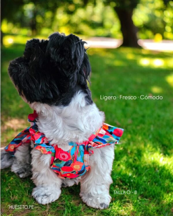VESTIDO FIESTA FLORAL - Ropa para perros y gatos