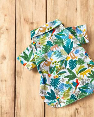 CAMISA PARAISO TROPICAL - Ropa para perros y gatos