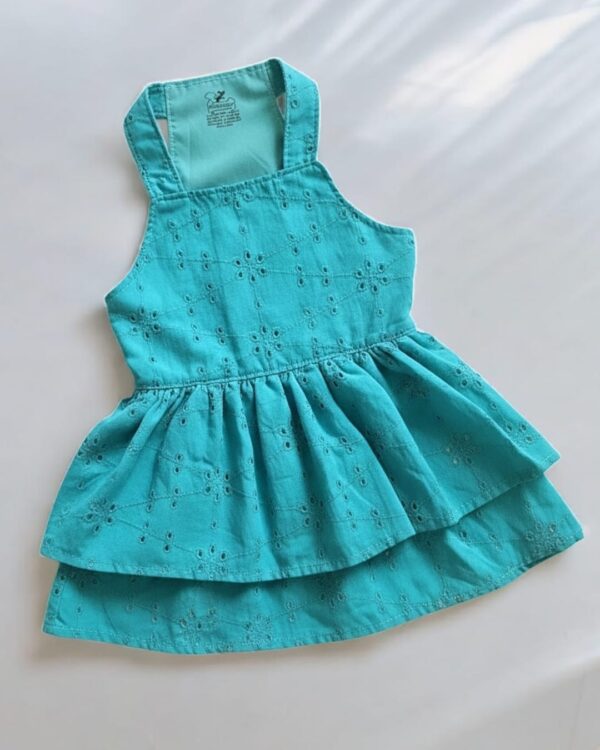 VESTIDO BRODERIE TURQUESA - Ropa para perros y gatos