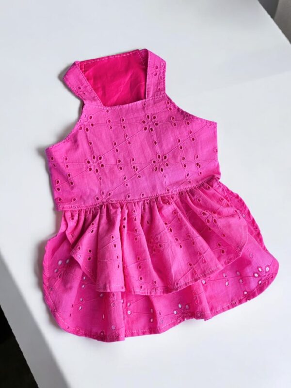 VESTIDO BRODERIE CHICLE - Ropa para perros y gatos