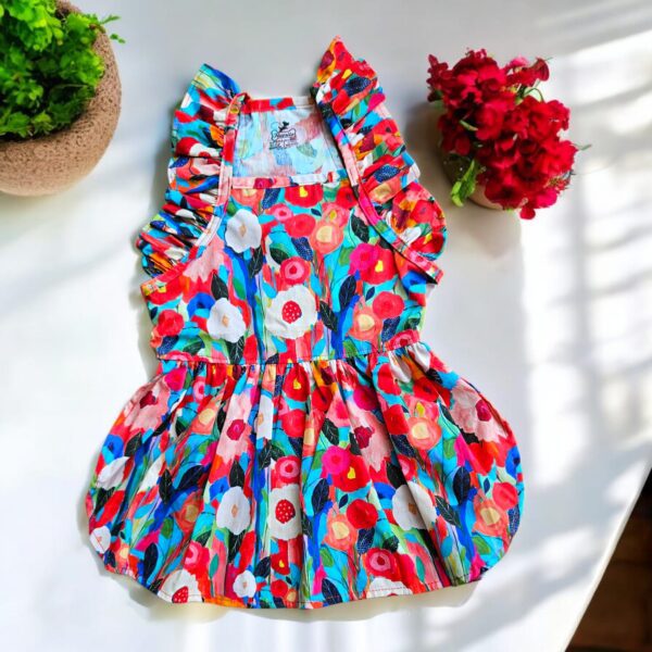 VESTIDO FIESTA FLORAL - Ropa para perros y gatos
