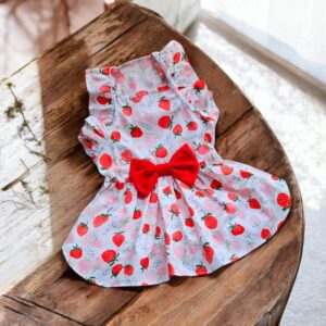 VESTIDOS FRESAS VERANO - Ropa para perros y gatos