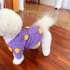 Diseño sin título (15) CHOMPA LILA FLORES - Ropa para perros y gatos