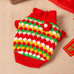 CHOMPA FLOR ROJA - Ropa para perros y gatos