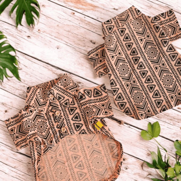 Diseño sin título (17) CAMISA TRIBAL MELON - Ropa para perros y gatos