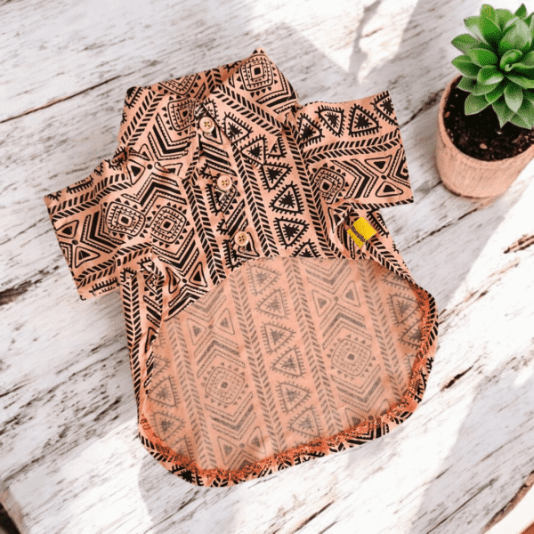 Diseño sin título (18) CAMISA TRIBAL MELON - Ropa para perros y gatos