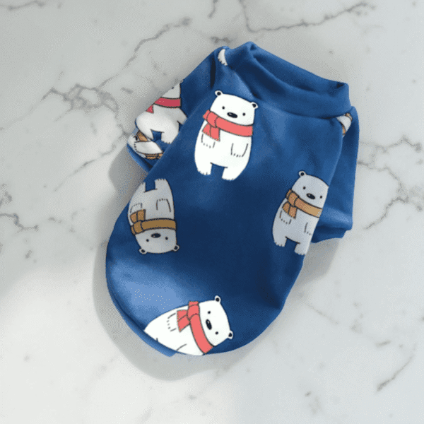 Diseño sin título (38) (3) POLERA OSO POLAR - Ropa para perros y gatos