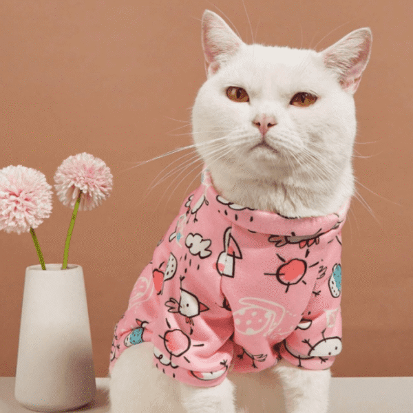 Diseño sin título (50) POLERA GATITOS - Ropa para perros y gatos