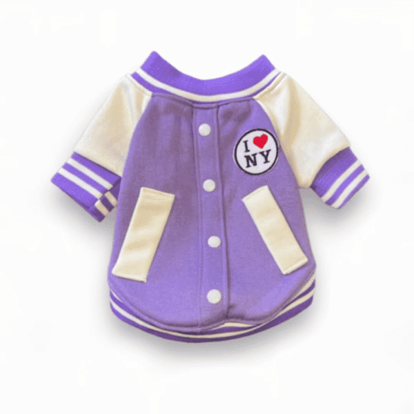 Diseño sin título (63) CASACA COLEGIO LILA - Ropa para perros y gatos