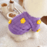 Diseño sin título (8) CHOMPA LILA FLORES - Ropa para perros y gatos