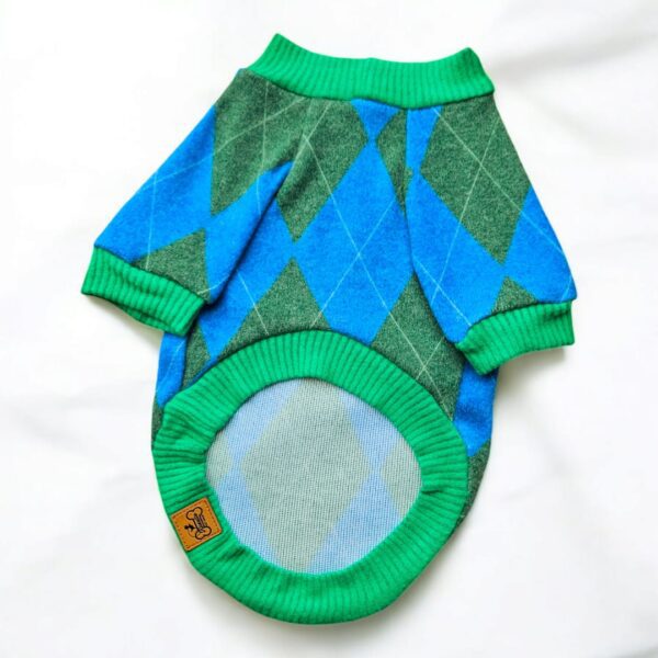 WhatsApp Image 2026-04-09 at 6.49.53 PM CHOMPERA ROMBOS - Ropa para perros y gatos