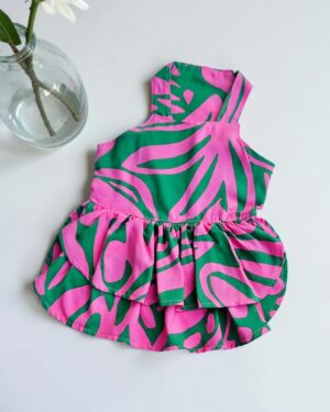 VESTIDO FLORES - Ropa para perros y gatos