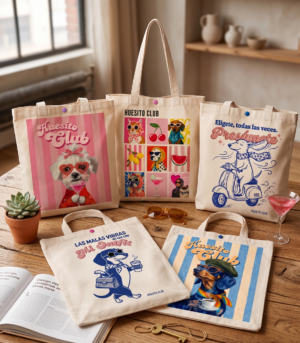 Gemini_Generated_Image_ot0z67ot0z67ot0z TOTE BAG HUESITO CLUB – Bolsa para Paseo con Mascotas