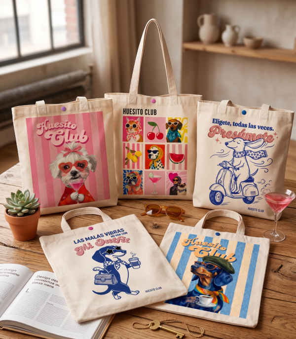 Gemini_Generated_Image_ot0z67ot0z67ot0z TOTE BAG HUESITO CLUB – Bolsa para Paseo con Mascotas