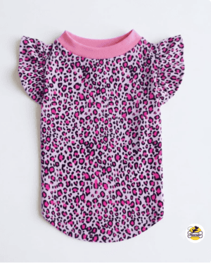 POLOS ANIMAL PRINT ROSA - Ropa para perros y gatos